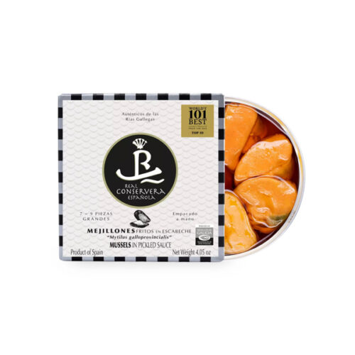 Mejillones Fritos en Escabeche -Tienda online de conservas Gourmet