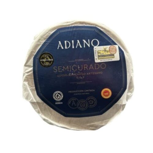 Queso manchego semi curado Adiano - Tienda online de quesos artesanales