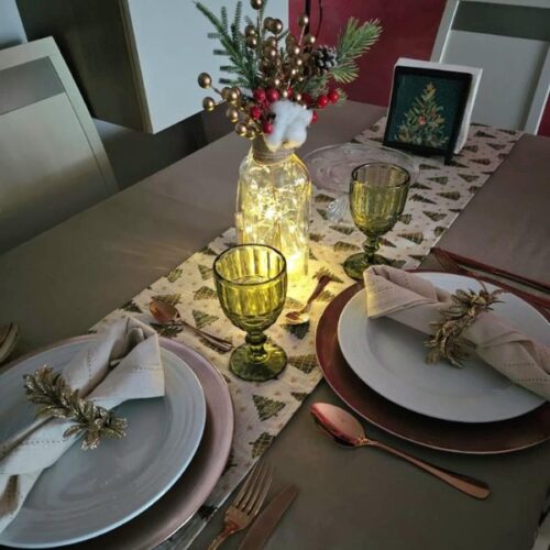 Camino de mesa de Navidad