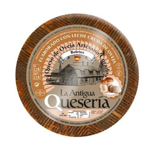 Queso artesano oveja con Boletus